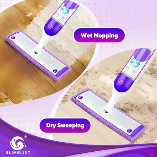 GLIMGLINT Reusable Microfiber Mop Pads for 13-15 Inch Spray Mops, 16 Pack