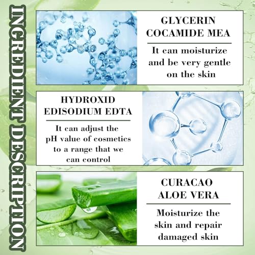 DWDiWen 2PCS Aloe Vera Face Wash B - Gentle Hydrating Facial Cleanser for All Skin Types