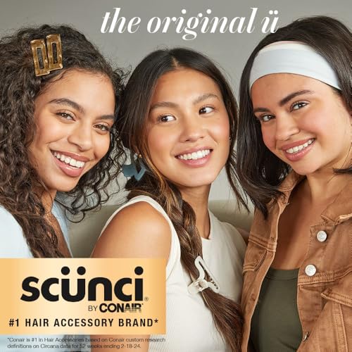 Scunci Crown Claw Clip for Thick Hair - Tortoise No-Slip Grip