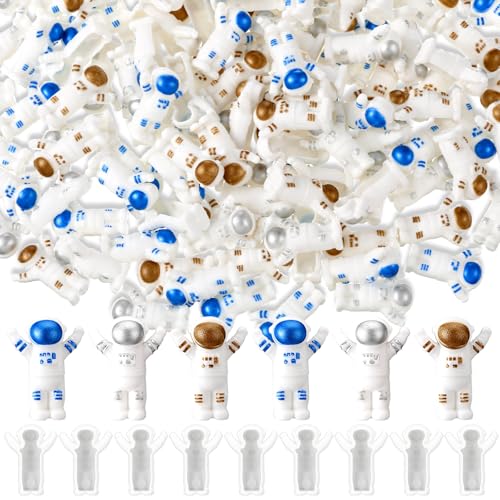 120 Mini Astronaut Figurines - Cute Resin Space Decor