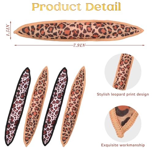 Bememo 40-Piece Soft Foam Hair Rollers for Overnight Curling - Leopard