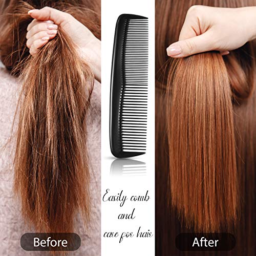 Leinuosen 24-Piece Black Hair Comb Set for All Hair Types
