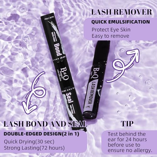B&Qaugen 156PCS Manga Lash Clusters Kit for Easy Eyelash Extensions