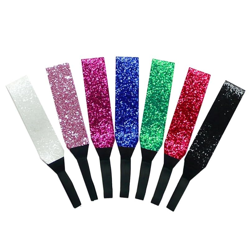 7pcs Sparkly Elastic Hair Bands for Women – Vibrant Headwear