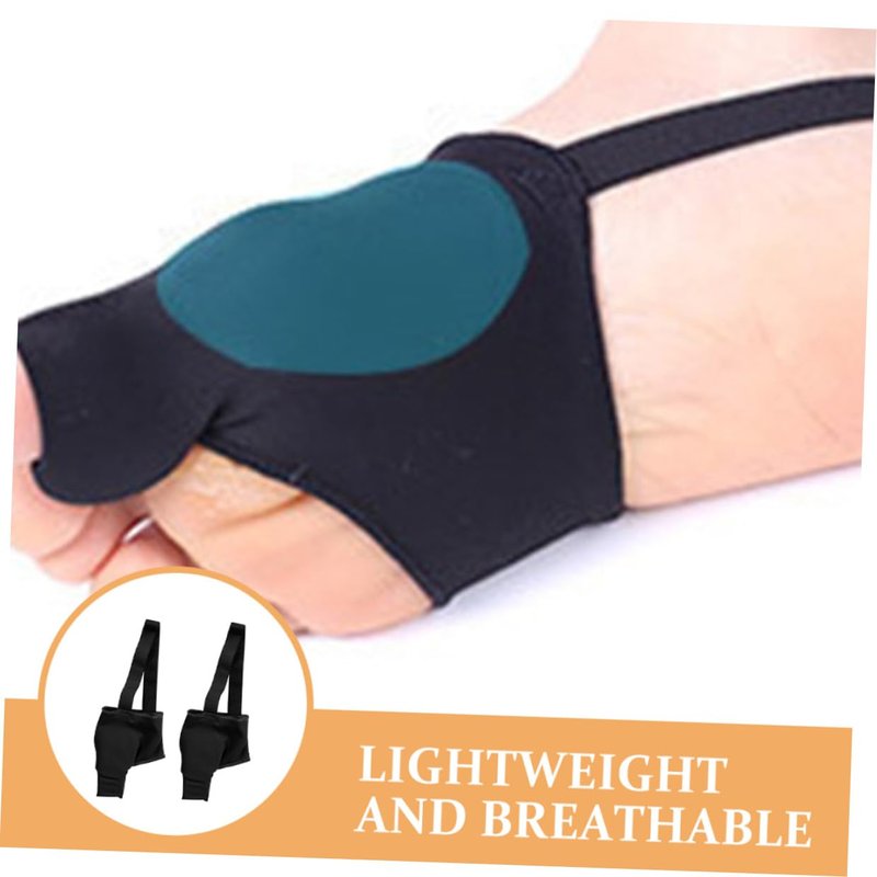 Vaguelly 2pcs Hallux Valgus Correcting Tool Toe Straightener Bunion Splint Brace for Home Use Thumb Valgus Corrector Black M