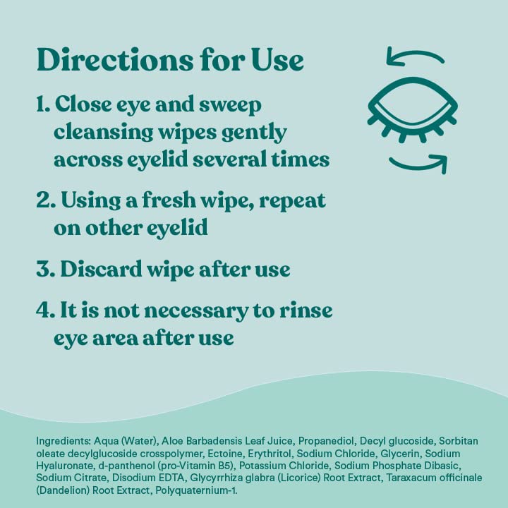 Biotrue Micellar Eyelid Cleansing Wipes - Fragrance-Free, 30 Count