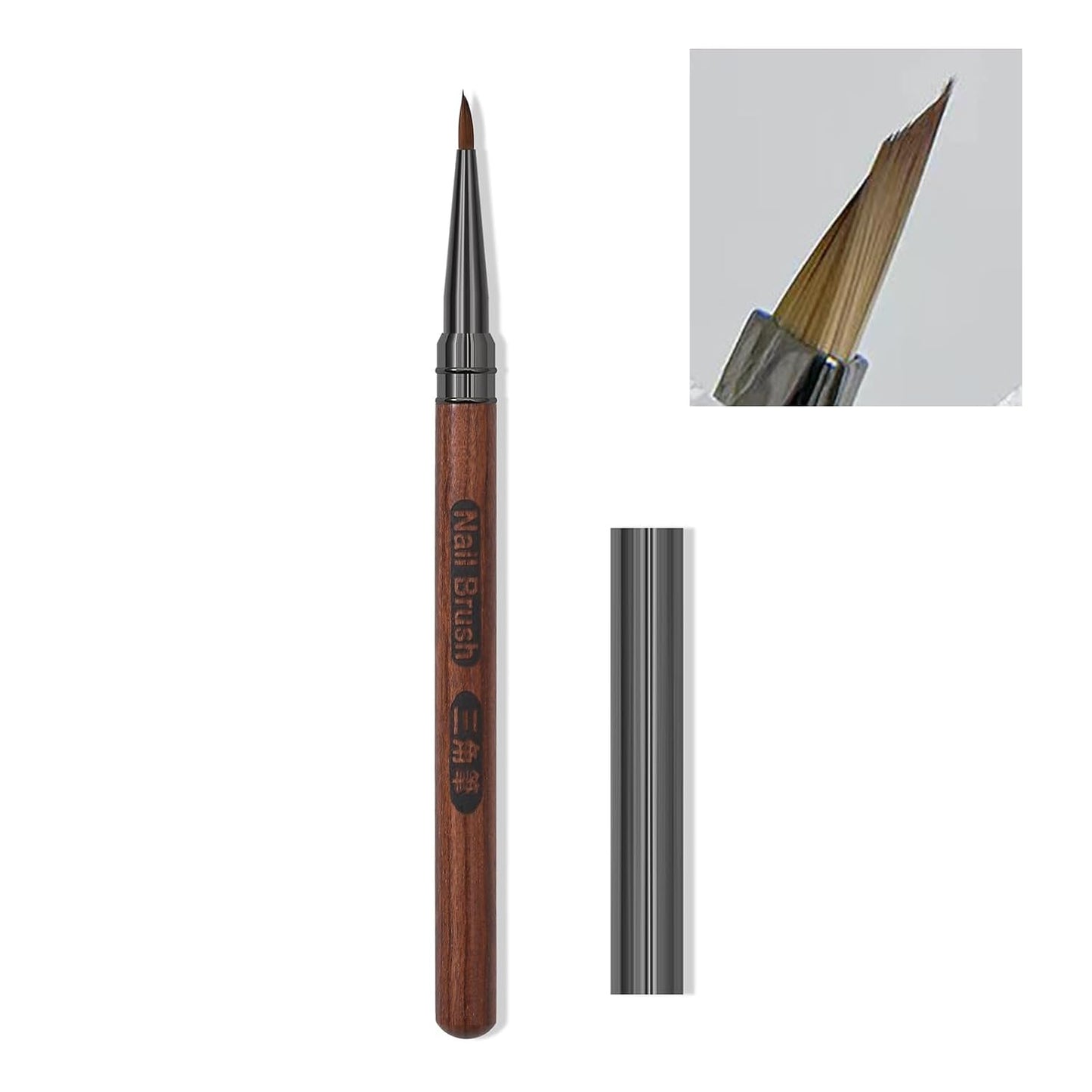 Nail Brush for Petals & Butterflies - Watercolor & Acrylic Painting Brush | 1 Pack, Tan
