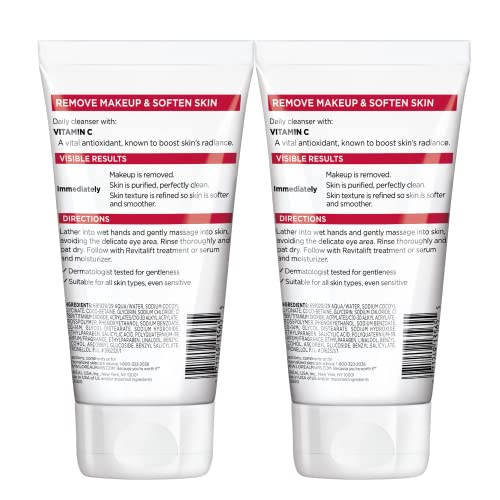 L'Oreal Paris Revitalift Daily Cream Cleanser with Vitamin C - Pack of 2