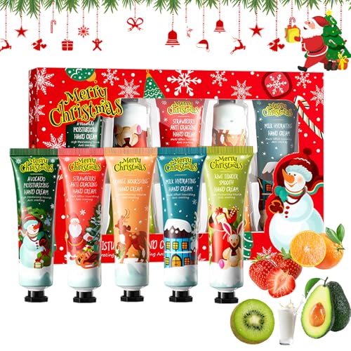 Pakfung Christmas Hand Cream Gift Set - 5 Travel-Size Moisturizing Hand Lotions