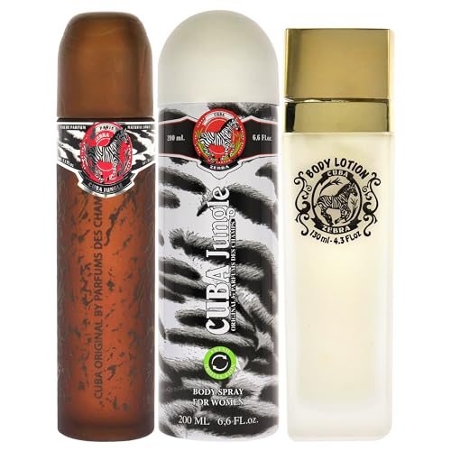 Cuba Jungle Zebra 3-Piece Fragrance Gift Set for Women