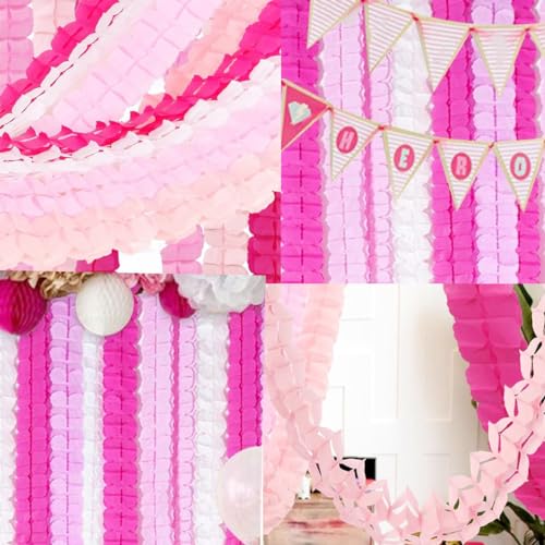 10PCS Pink Four Leaf Clover Garland - Reusable Party Decorations