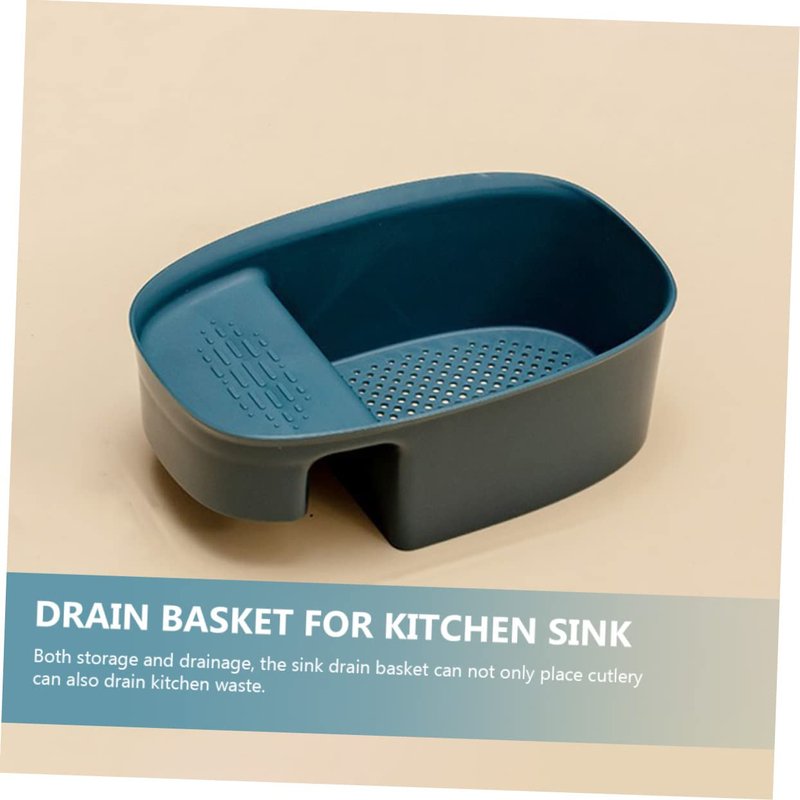 Uonlytech Drain Basket Sink strainers for Kitchen Sink Drainage Food Catcher Sink Drain Strainer Sink Drainer Basket Kitchen Sink Strainer Sink Filter Hanging Basket Multifunction Plastic