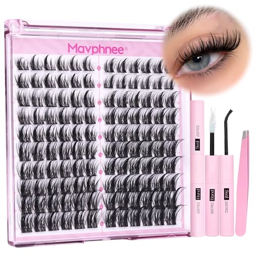 Anime Lash Clusters Kit - 120 Pcs Spiky Eyelash Extensions 10-16MM