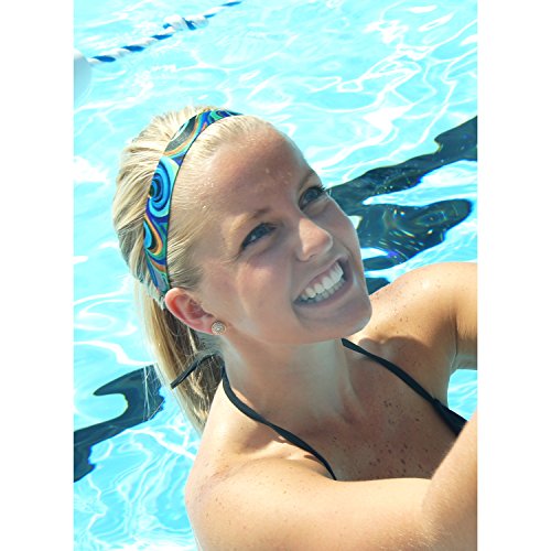 Sweaty Bands Sunsoaked Fitness Headband - Non-Slip Velvet Lined Hairband