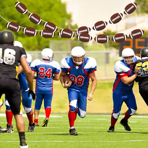 Football Party Decorations - 4 Pre-Strung Pennant Banners