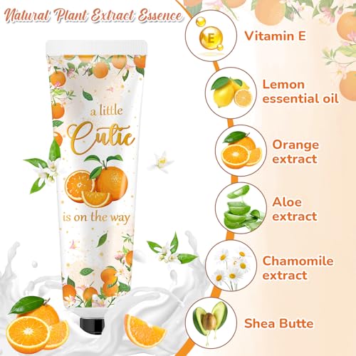 Swiffen 24 Sets Orange Baby Shower Hand Cream Gifts Bulk - Cute & Refreshing Skincare