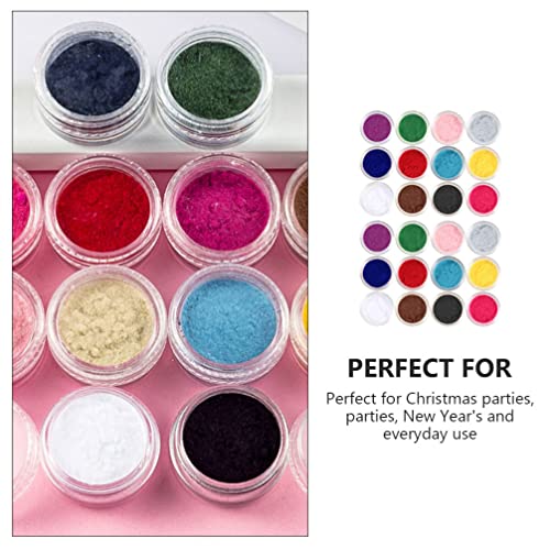 Flocking Velvet Nail Art Powder - 2 Sets of 12 Colors