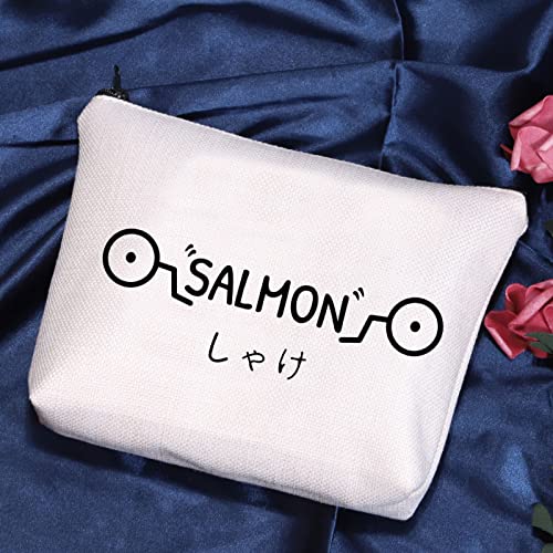 POFULL Inumaki Toge Salmon Makeup Bag - Cursed Markings