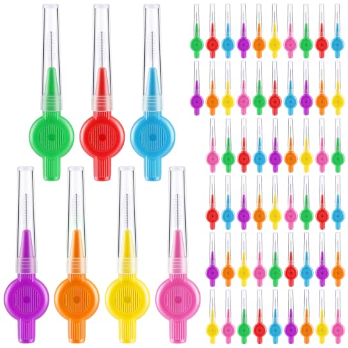 30 Pieces Interdental Dental Brush Set for Oral Cleaning - 7 Sizes, Family Pack