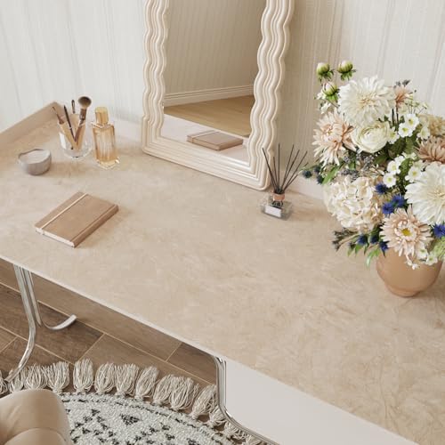 CRE8TIVE Beige Crinkle Velvet Drawer Liner, 12"x80" Self Adhesive