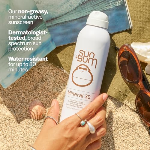 Sun Bum Mineral SPF 30 Sunscreen Body Spray - 6 oz for Sensitive Skin