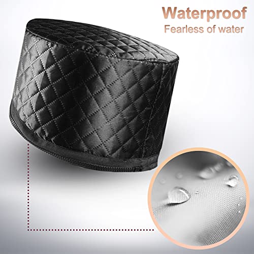 Ingeware Solid Black Heat Cap for Deep Conditioning Hair Spa