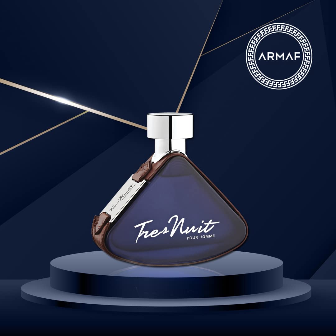 Armaf Tres Nuit Pour Homme - 3.4 oz Men's EDP Spray | Long-Lasting Fragrance