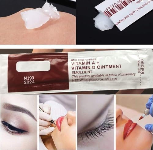 100 Count Vitamin A&D Tattoo Ointment Gel for Aftercare