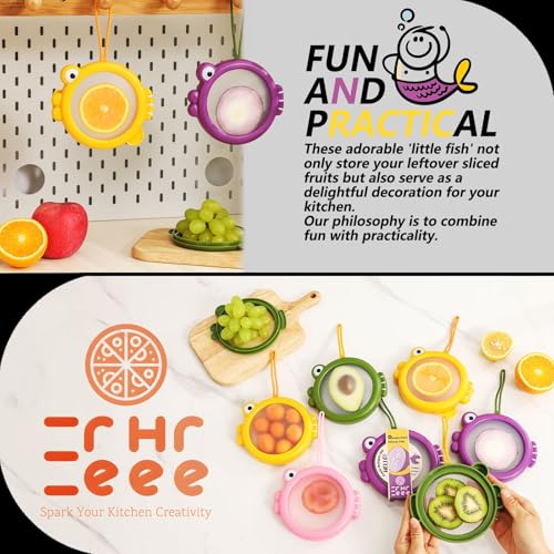 Silicone Food Storage Containers - 4Pcs Avocado & Onion Saver