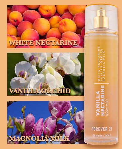 Forever 21 Vanilla Nectarine Body Mist - Refreshing 8 fl oz Spray