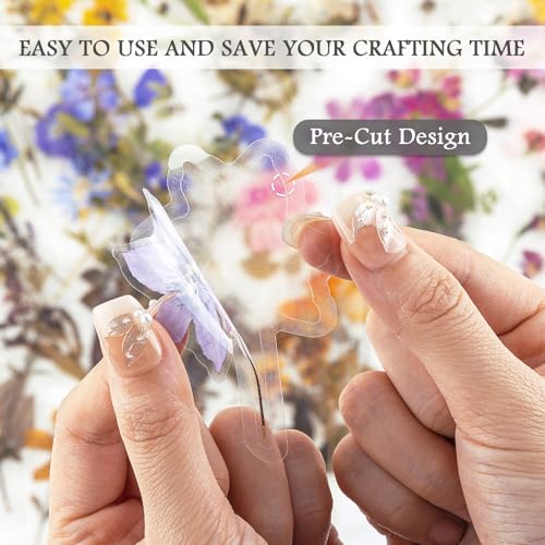 320PCS Floral Stickers Set for Card Making - Easy Peel Designs