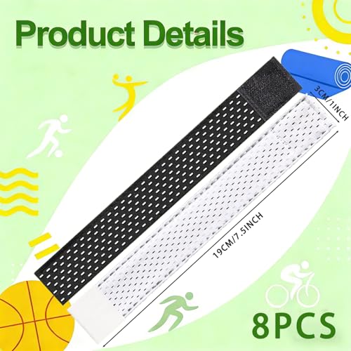 CASYUNE 8-Count Adjustable Softball Sleeve Holders - Breathable Mesh