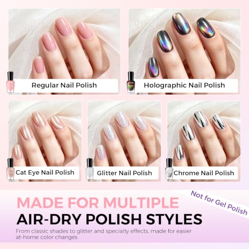 Morovan Non-Acetone Nail Polish Remover - Gentle, 6 Oz for Regular Polish