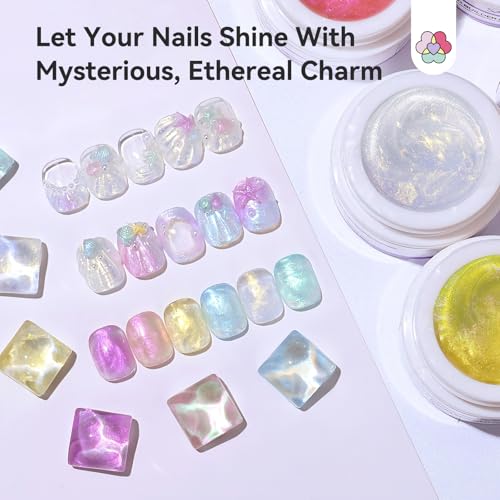 SAVILAND 6-Color Solid Builder Nail Gel Kit with Sculpting Pen & Tools