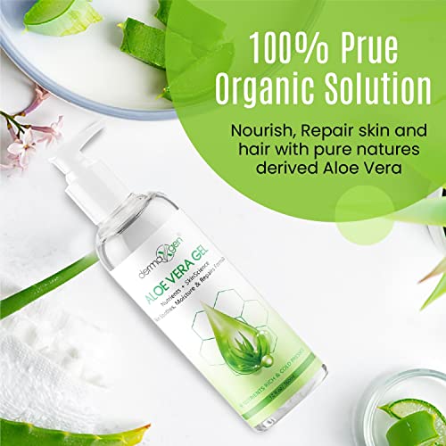 DERMAXGEN Aloe Vera Gel with Witch Hazel & Vitamins - 12 Fl Oz
