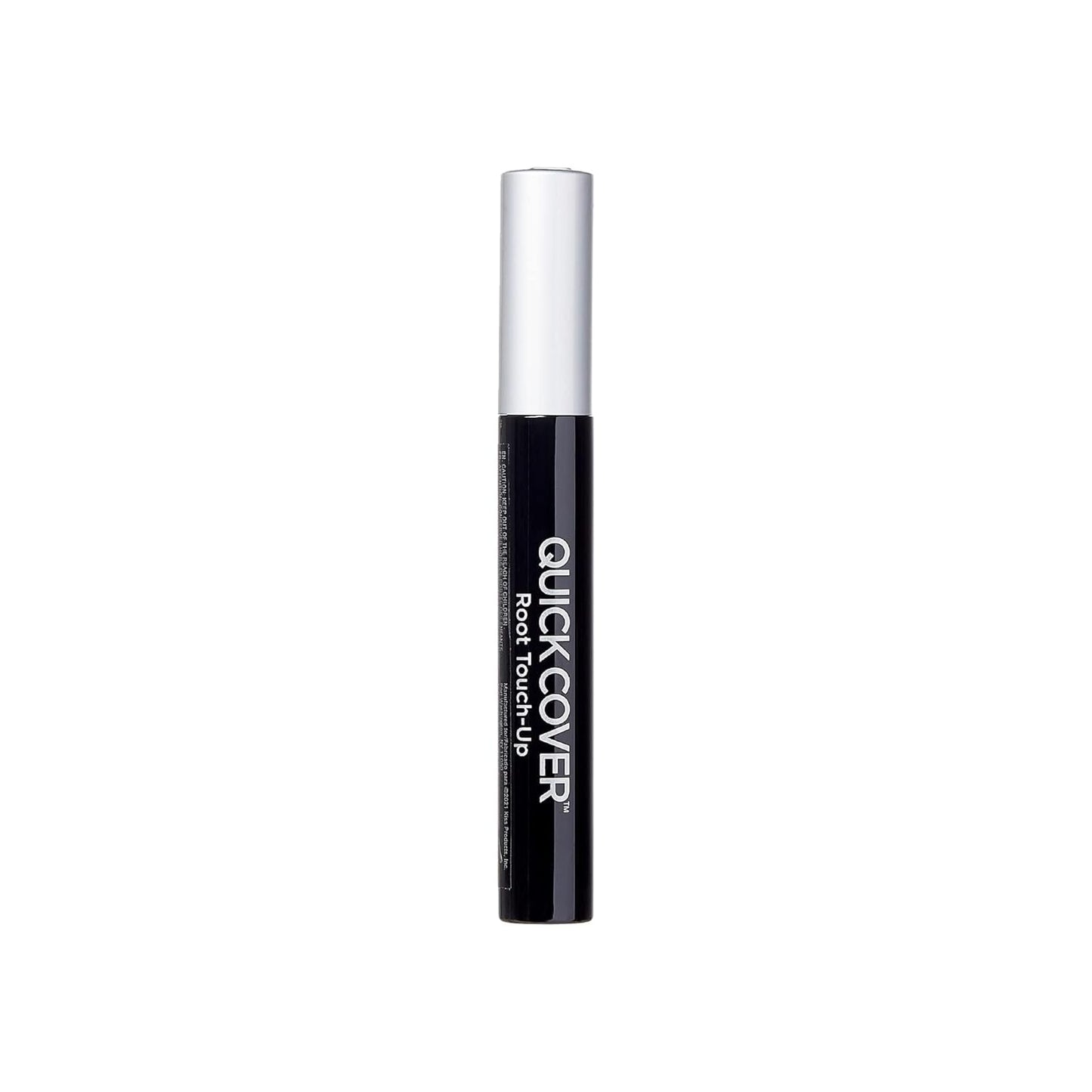 Quick Cover Root Touch Up - Water-Resistant Gray Concealer Brush for Hair, Mustache & Beard | Black, Jojoba Oil Formula