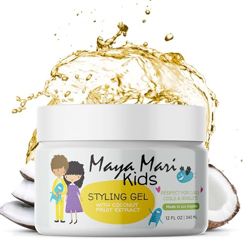 MAYA MARI Kids Hair Styling Gel - Flexible Hold, Coconut Lime, 12 oz