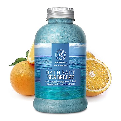 Aromatika Sea Breeze Bath Salt 21.16 oz with Essential Oils & Ginseng