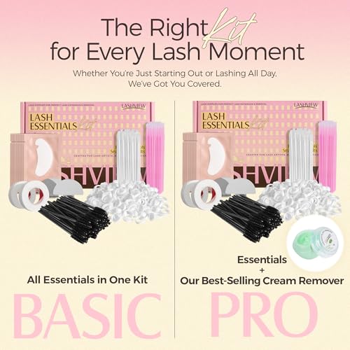 LashView 254 PCS Lash Supplies Kit with Remover & Tools - TOOLKIT+REMOVER