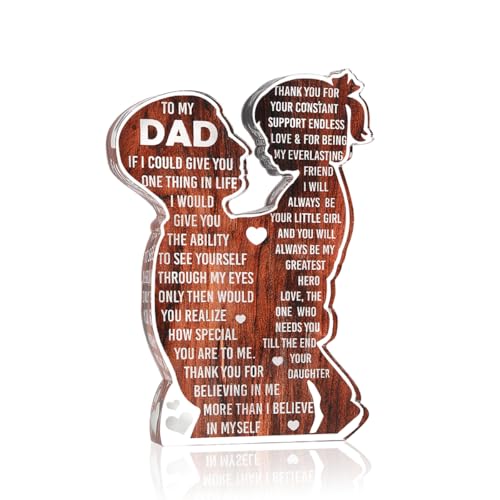 Heartfelt Acrylic Plaque for Dad - Sentimental Gift from Daughter