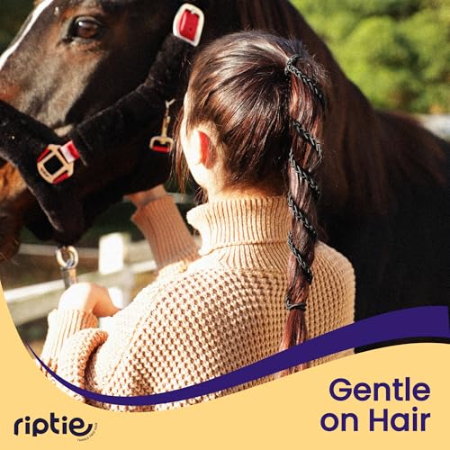 Rip Tie Extra Long Tangle-Free Nylon Hair Tie for Women - 1 Pack, Colorful Hair Accessory