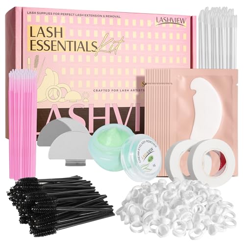 LashView 254 PCS Lash Supplies Kit with Remover & Tools - TOOLKIT+REMOVER