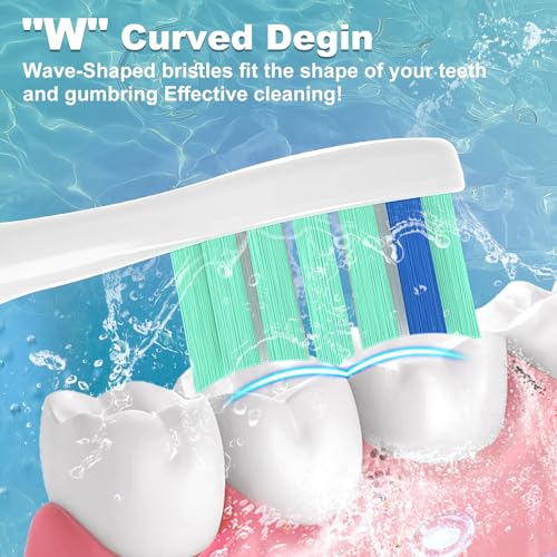 GERAGER Toothbrush Replacement Heads for Philips Sonicare - 12 Pack
