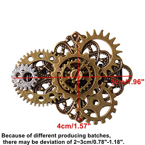 BLESSUME Brass Vintage Steampunk Hair Clip - Punk Gothic Style