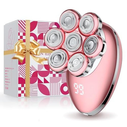 Electric Razors for Women,7D Electric Shaver for Women, Women's Electric Shaver for Legs Cordless Facial Hair Removal Trimmer for Womens Bikini, Lady Grooming Sensitive Skin for Arms, Underarms
