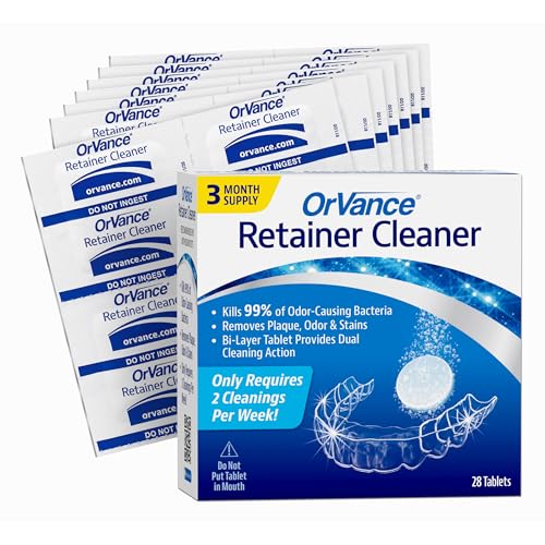 OrVance Retainer Cleaner Tablets - 6 Month Supply for Invisalign & Mouthguards