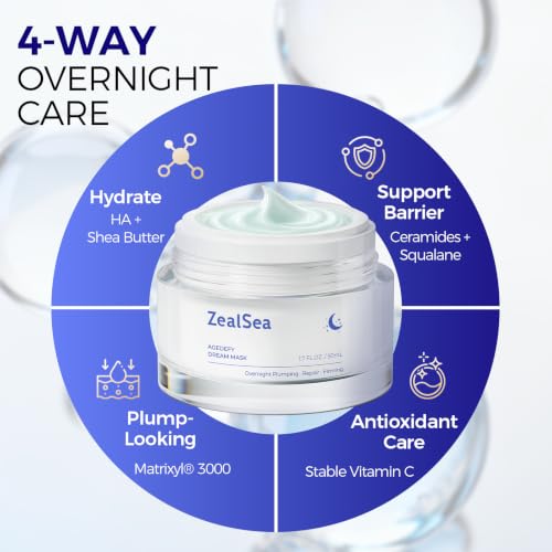 ZealSea Overnight Face Mask - Anti-Aging Moisturizer 1.7oz