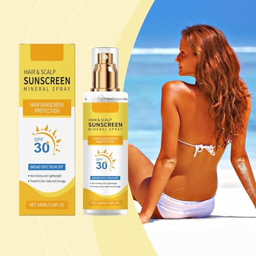 RnemiTe-amo SPF 30 Hair & Scalp Sunscreen Spray with Color Lock | Vegan, Reef-Safe, Weightless Mist | Variation 1