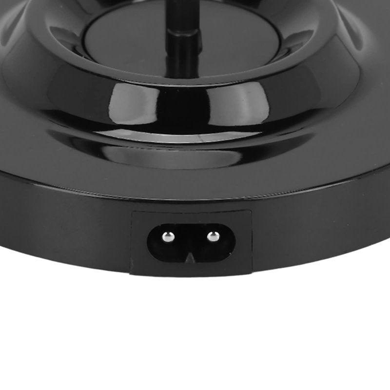 Universal Electric Shaver Charging Stand - Level Round Shape, Deep Design, Wide and Beautiful - Men's Shaver Charger Base in Black