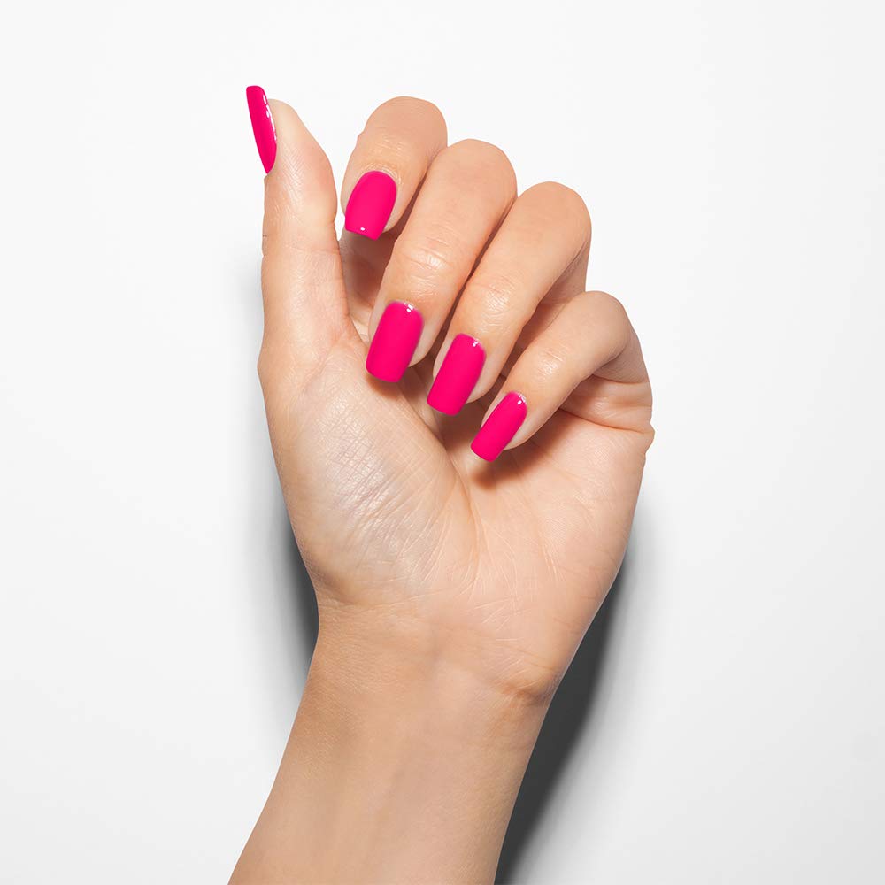 Morgan Taylor Nail Lacquer (Woke Up This Way) Bright Pink Professional Lacquer, Vibrant, Chip-Resistant, Fast-Drying, Long-Lasting, High-Shine, Perfect for Manicures & Pedicure, 0.5 ounce.